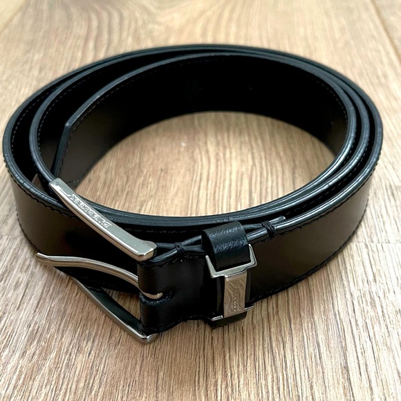 Burberry Men’s Leather Belt Black 40/100 - Picture 1 of 9